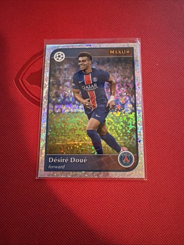 Désiré Doué 2024 Topps Merlin Chrome Diamond Refractor