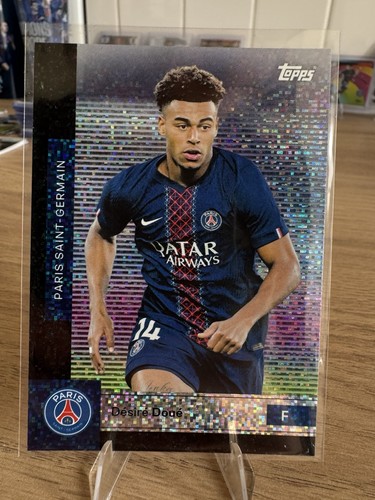Désiré Doué 2025 Topps PSG Team Set Parallèle 16
