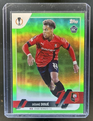 Désiré Doué 2023 Topps UEFA Green Neon /199