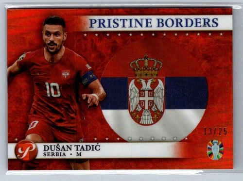 Dusan Tadic 2023 Topps Calcio Incontaminato Orange Refractor /25