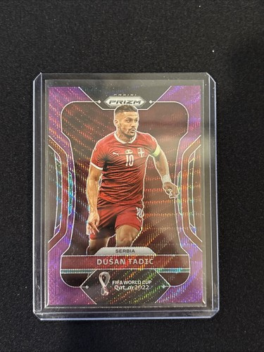 Dusan Tadic 2022 Panini Prizm World Cup Purple Wave Prizm /99