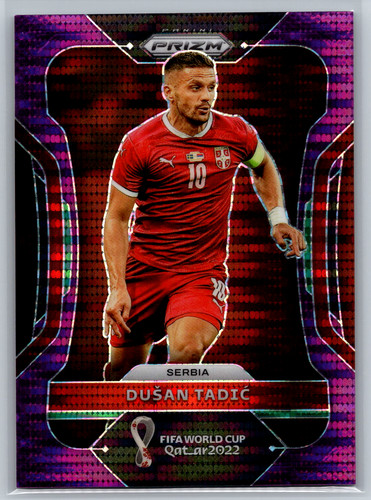 Dusan Tadic 2022 Panini Prizm World Cup Qatar Purple 254/35