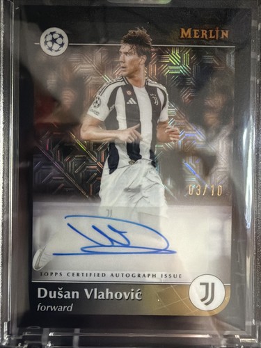 Dusan Vlahovic 2024 Topps Chrome Merlin /10