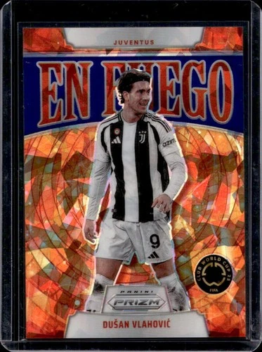 Dusan Vlahovic 2025 Panini Prizm FIFA Club World Cup Blue Ice /99