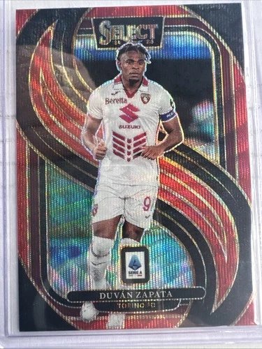 Duvan Zapata 2024 Panini Select Serie A Red Wave Prizm /38