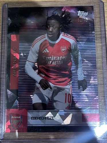 Eberechi Eze 2025 Topps 2025/26 Arsenal Team Set Cracked Ice /75