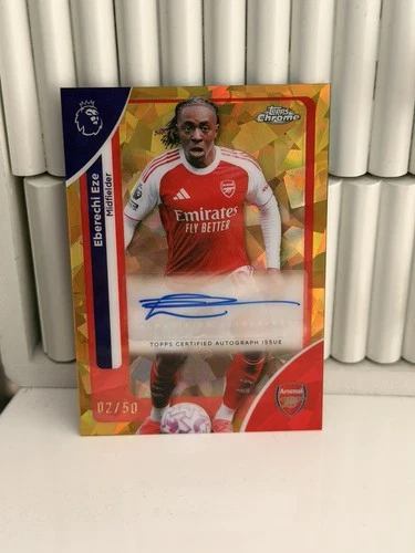 Eberechi Eze 2026 Topps Chrome Premier League Sapphire /50