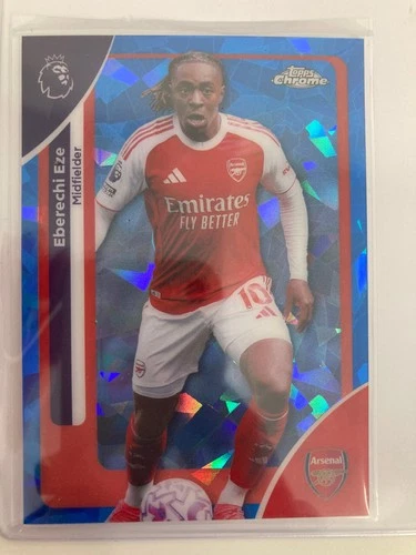 Eberechi Eze 2025 Topps Chrome Sapphire /25