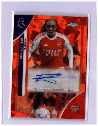 Eberechi Eze 2025 Topps Chrome Sapphire /25