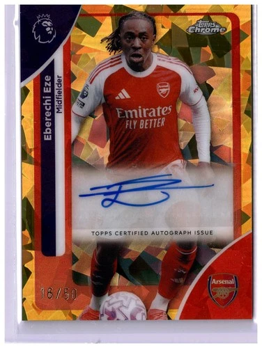 Eberechi Eze 2025 Topps Chrome Sapphire /50