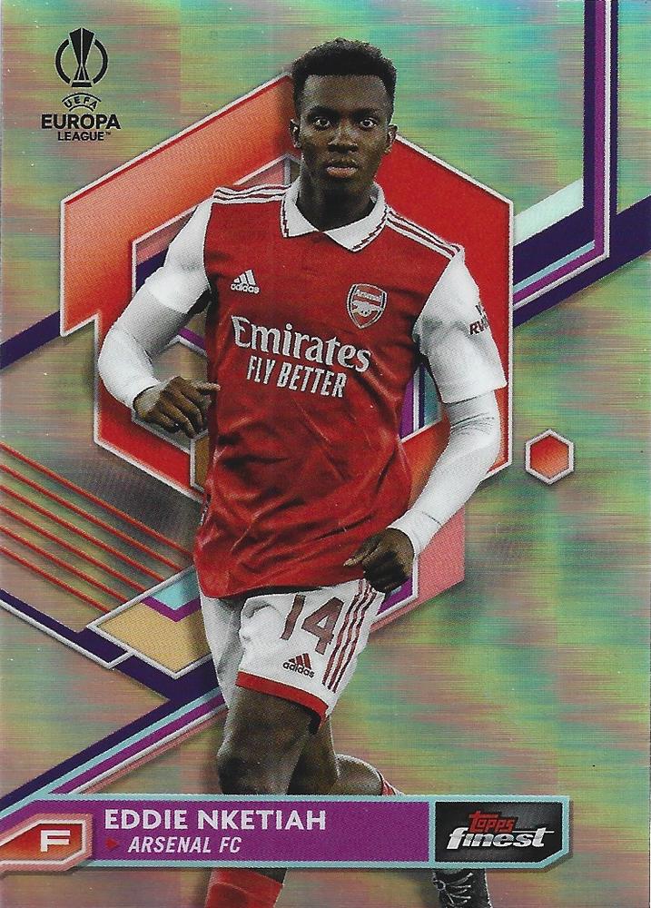 Eddie Nketiah 2022 Topps Finest UEFA 102
