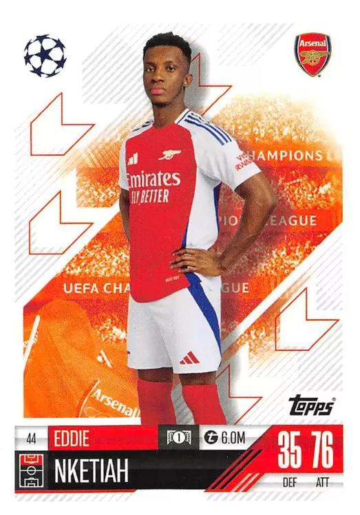 Eddie Nketiah 2024 Topps Match Attax UEFA Club Competitions