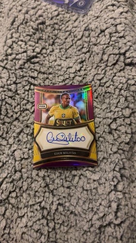 Eder Militao 2024 Panini Select Purple Prizm /49