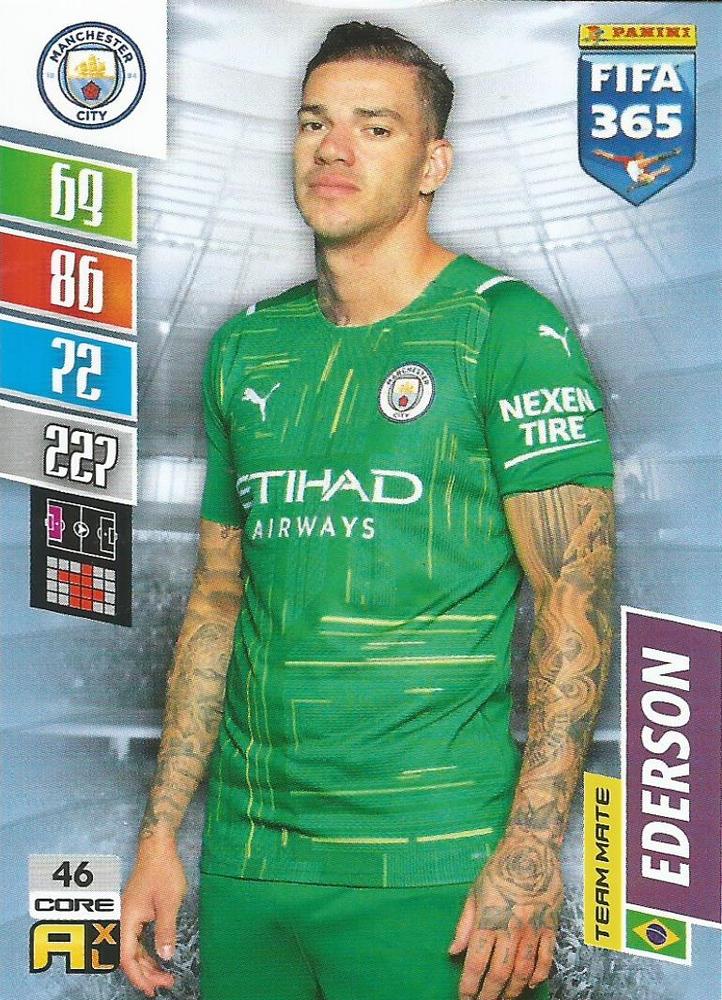 Ederson 2022 Panini Adrenalyn XL FIFA 365