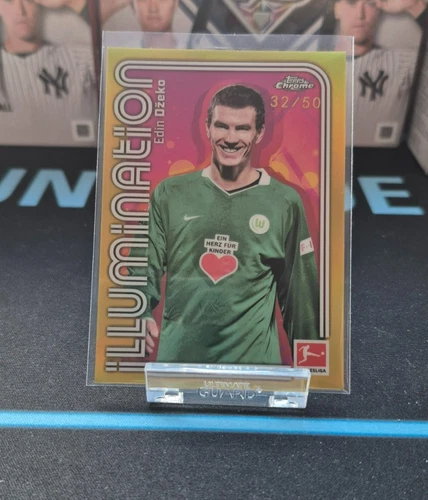 Edin Dzeko 2025 Topps Chrome Bundesliga Gold /50
