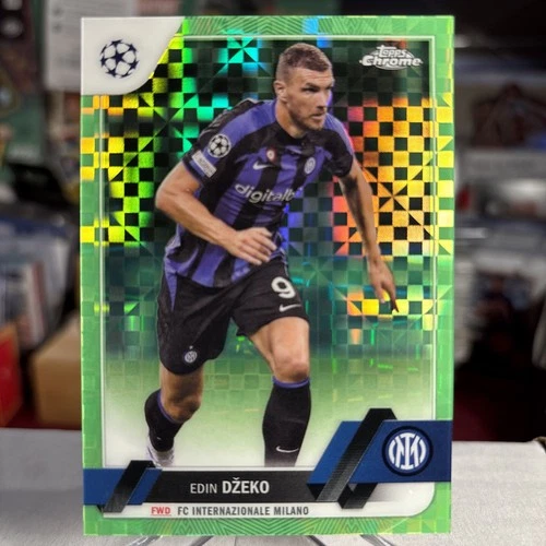 Edin Dzeko 2022 Topps Chrome Neon X Refractor /399