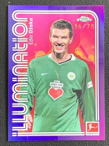 Edin Dzeko 2025 Topps Chrome Purple /75