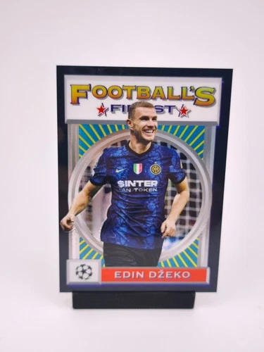 Edin Dzeko 2021 Topps Finest Black Refractor /25