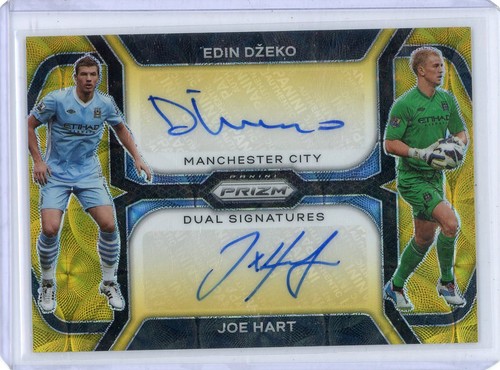 Edin Dzeko / Joe Hart 2023 Panini Prizm Gold /10