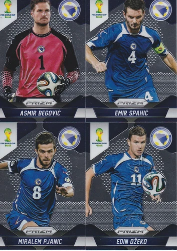 Edin Dzeko / Miralem Pjanic 2014 Panini Prizm World Cup