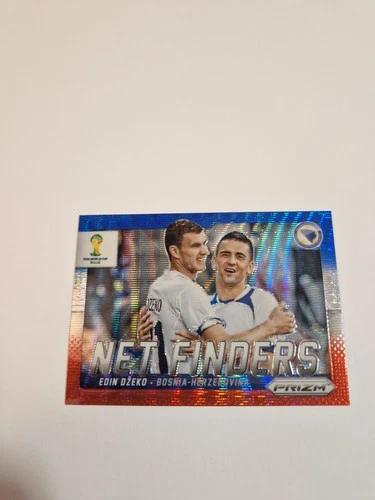 Edin Dzeko 2014 Panini Prizm Blue & Red