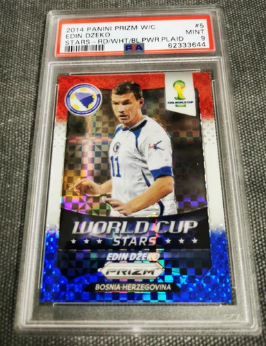 Edin Dzeko 2014 Panini Prizm Power Plaid