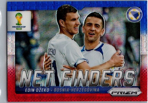 Edin Dzeko 2014 Panini Prizm World Cup Red White & Blue Prizm