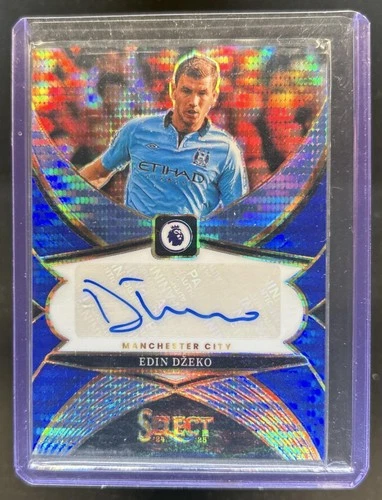 Edin Dzeko 2024 Panini Select Blue Pulsar