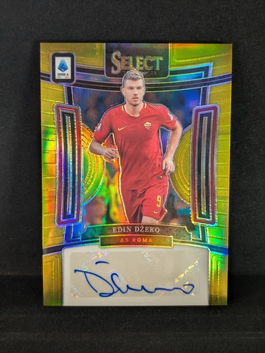 Edin Dzeko 2023 Panini Select Gold Prizm /10