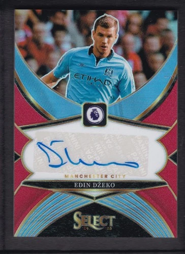 Edin Dzeko 2024 Panini Select Red Blue