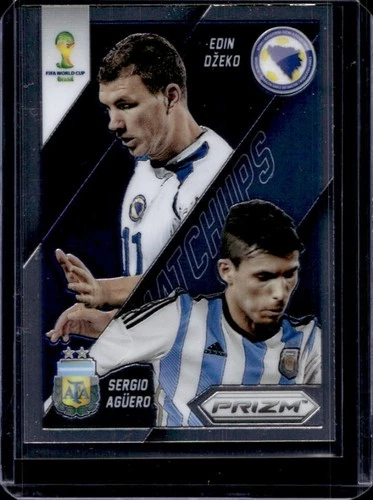 Edin Dzeko / Sergio Aguero 2014 Panini Prizm FIFA World Cup Brazil #12