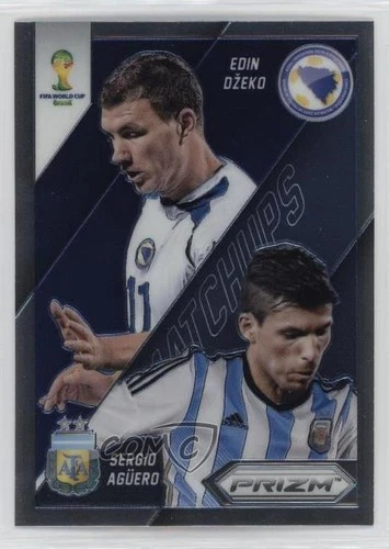 Edin Dzeko / Sergio Aguero 2014 Panini Prizm World Cup