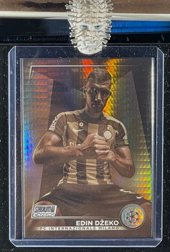 Edin Dzeko 2022 Panini Stadium Club Chrome UEFA Club Sepia /75