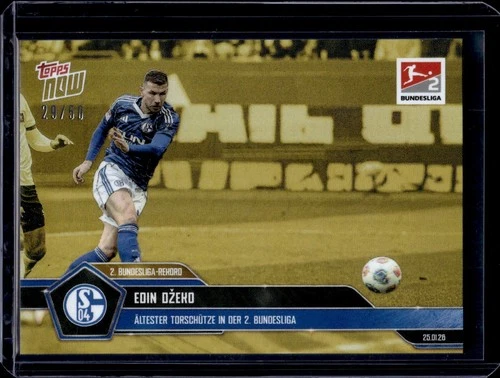 Edin Dzeko 2026 Topps Now Bundesliga Gold /50