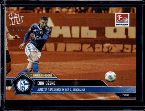 Edin Dzeko 2026 Topps Now Bundesliga Orange /25
