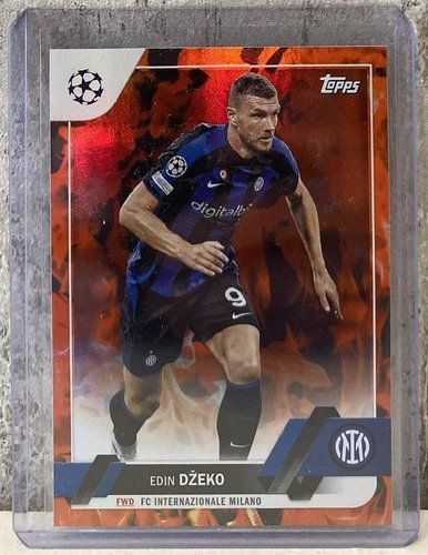 Edin Dzeko 2023 Topps UCC Inferno Refractor