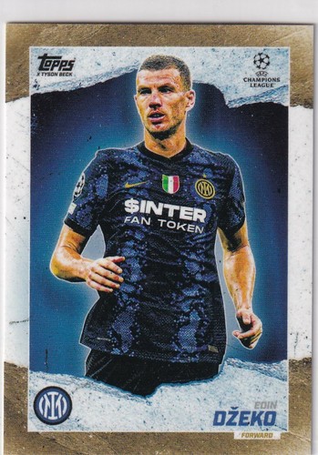 Edin Dzeko 2021 Topps UCL Gold