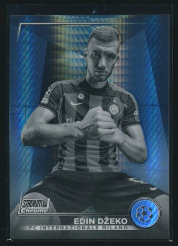 Edin Dzeko 2023 Topps UEFA Stadium Club Chrome Sepia Prizm /350