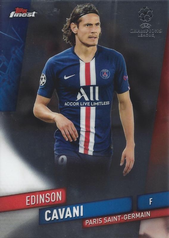Edinson Cavani 2019 Topps Finest UEFA 40