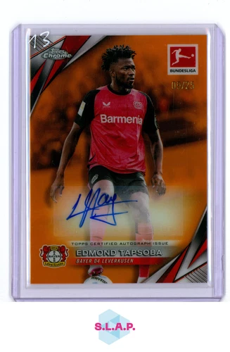 Edmond Tapsoba 2025 Topps Chrome Bundesliga Orange Lava