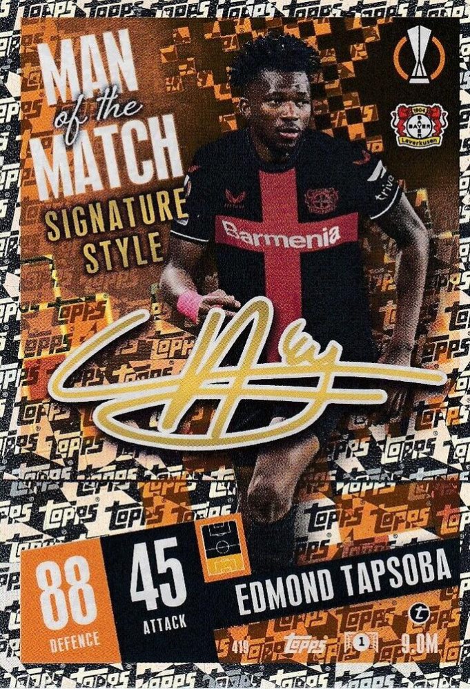Edmond Tapsoba 2023 Topps Match Attax UEFA Club Competitions