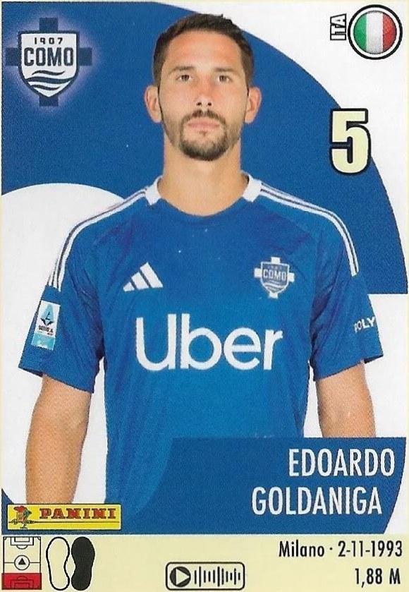 Edoardo Goldaniga 2024 Panini Calciatori Stickers Gold