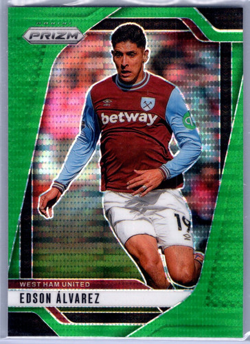 Edson Alvarez 2024 Panini Prizm Premier League Green Pulsar Prizm