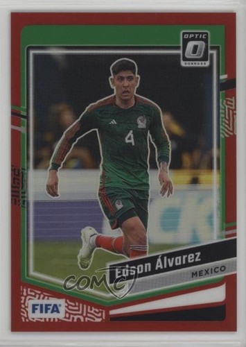 Edson Álvarez 2023 Panini Donruss FIFA Optic Red Prizm 63/299