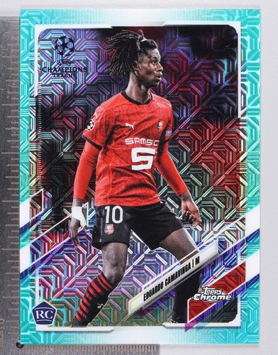 Eduardo Camavinga 2020 Topps Chrome Teal Sapphire