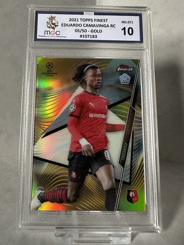 Eduardo Camavinga 2021 Topps Finest Gold /50