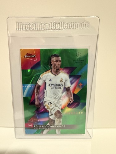 Eduardo Camavinga 2022 Topps Finest Green Lava /99