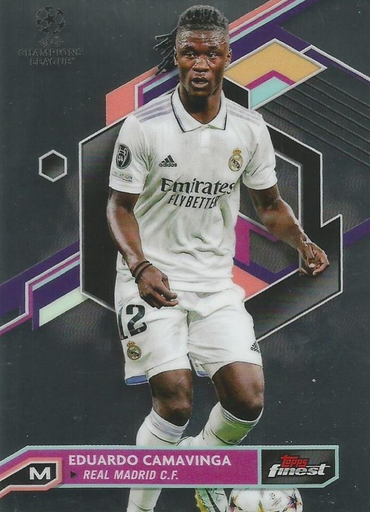 Eduardo Camavinga 2022 Topps Finest UEFA 77