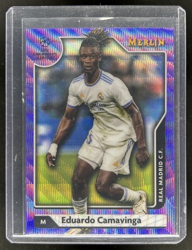 Eduardo Camavinga 2021 Topps Merlin Chrome Purple Wave Refractor /15