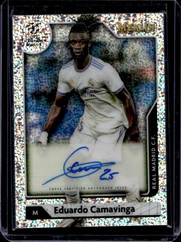 Eduardo Camavinga 2021 Topps Merlin Chrome Speckle Refractor /150